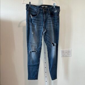 Levi's Women's Blue Distressed Skinny Jeans